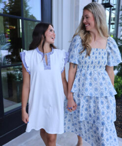Alternative view of Georgia Grace Blue Tiered Dress