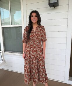Taste Of Cinnamon Midi Dress