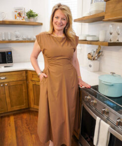 Alternative view of Side Panel Midi Dress - Espresso