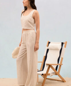 Alternative view of Life Is Good Linen Pants - Light Khaki