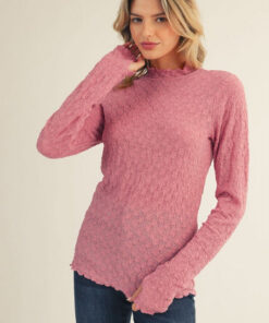 Mauve Lacey Long Sleeve Top