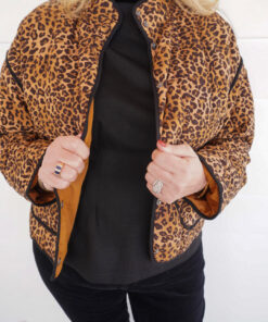 Alternative view of Cheetah Print Quilted Jacket