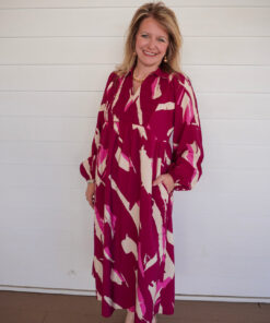 Alternative view of Magenta Printed Midi Dress