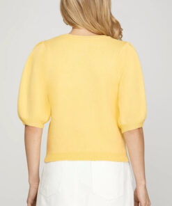 Alternative view of Stay Sweet Sweater Top - Yellow