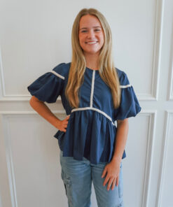 Everyday Bliss Navy Top