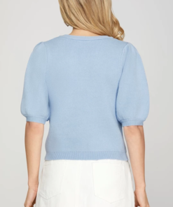 Alternative view of Stay Sweet Sweater Top - Blue