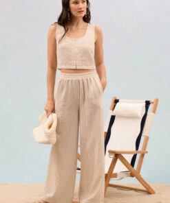 Life Is Good Linen Pants - Light Khaki