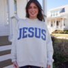 ‘JESUS & GOD IS GOOD’ Reversible Mock Neck Sweatshirt