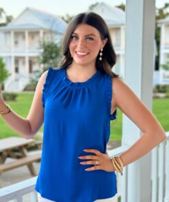 Alternative view of Blue Ruffle Collared Shirt